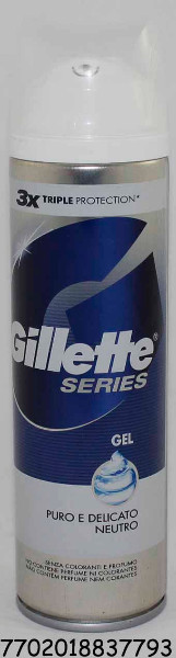 GEL AFEITAR GILLETTE SERIE/NEUTRO 200 ML.